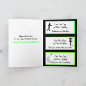 Gelukkige verjaardag voor mijn favoriete disc golf kaart (Binnen)