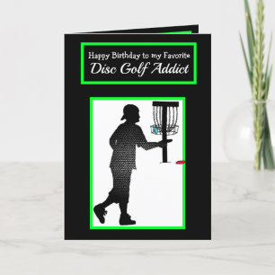 Gelukkige verjaardag voor mijn favoriete disc golf kaart