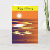 Gelukkige verjaardag voor mijn liefhebbende man kaart (Achterkant)