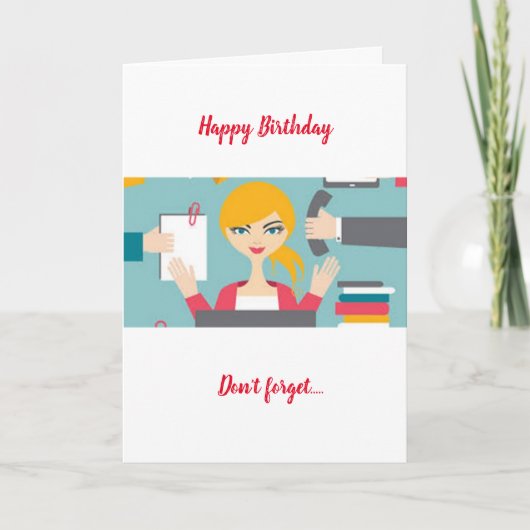 GELUKKIGE VERJAARDAG VOOR MIJN *** MEDEWERKER *** KAART (Voorkant)