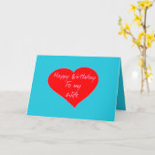 Gelukkige verjaardag voor mijn vrouw | Elegant chi Kaart (Gele Bloem)