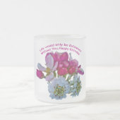 Gelukkige verjaardag voor mijn vrouw. matglas koffiemok (Center)