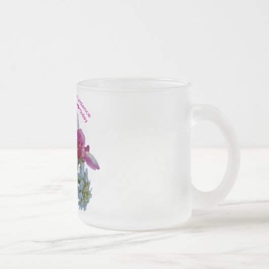 Gelukkige verjaardag voor mijn vrouw. matglas koffiemok (Rechts)