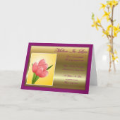 Gelukkige verjaardag voor schoonmoeder met bloemen kaart (Gele Bloem)