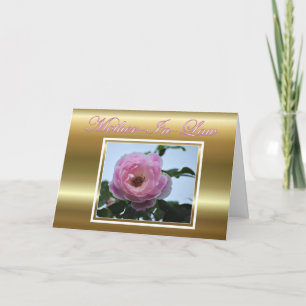 Gelukkige verjaardag voor schoonmoeder met bloemen kaart