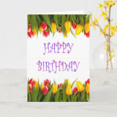 Gelukkige verjaardag voor schoonmoeder met bloemen kaart (Gele Bloem)