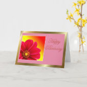 Gelukkige verjaardag voor schoonmoeder met bloemen kaart (Gele Bloem)