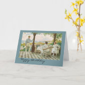 Gelukkige verjaardag voor tennisliefhebbers kaart (Gele Bloem)