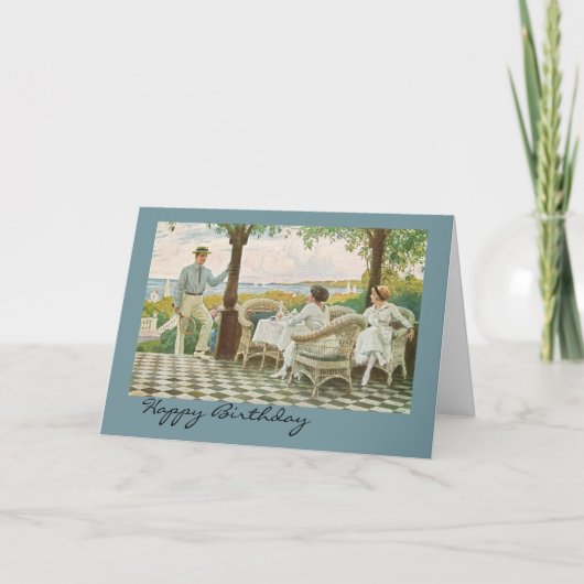 Gelukkige verjaardag voor tennisliefhebbers kaart (Voorkant)