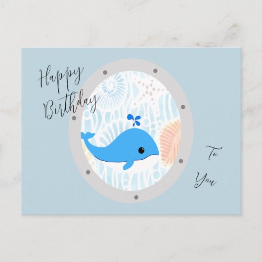 Gelukkige verjaardag voor u - briefkaart (Voorkant)