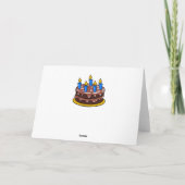 Gelukkige Verjaardag voor U Lime Green, Yellow Bir Kaart (Achterkant)