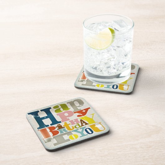 Gelukkige verjaardag voor u - Onderzetter (Rechterzijde)