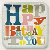 Gelukkige verjaardag voor u - Onderzetter (Voorkant)