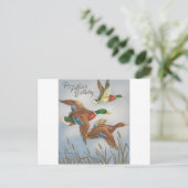  gelukkige verjaardag voor vader met een kip briefkaart (Staand voorkant)