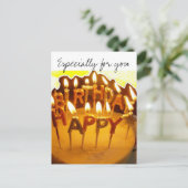 Gelukkige Verjaardag, vooral voor u Briefkaart (Staand voorkant)