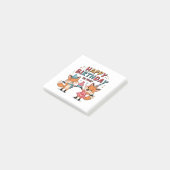 Gelukkige verjaardag Vossen Post-it® Notes (Schuin)