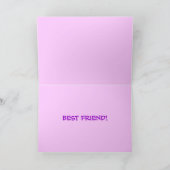 Gelukkige verjaardag vriend... kaart (Binnen)