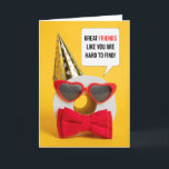 Gelukkige Verjaardag Vriend Toiletpapier Humor Feestdagen Kaart<br><div class="desc">Een rol wc-papier aangekleed voor een feestje om je vriend te laten weten dat geweldige vrienden moeilijk te vinden zijn,  zoals wc-papier in de supermarkt!</div>