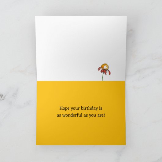 Gelukkige Verjaardag Vrienden Bloemenkar Puppy Hon Kaart (Binnen)