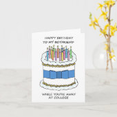 Gelukkige verjaardag vriendje weg op school kaart (Gele Bloem)