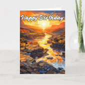 Gelukkige verjaardag Vroege herfst Buiten Kaart (Voorkant)