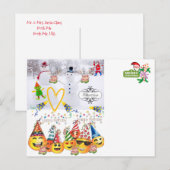 Gelukkige Verjaardag Vrolijk Kerstfeest Briefkaart (Voorkant / Achterkant)