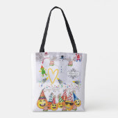 Gelukkige Verjaardag Vrolijk Kerstfeest Vrouwen Ca Tote Bag (Achterkant)