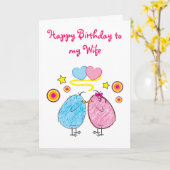 Gelukkige Verjaardag Vrouw Kaart (Gele Bloem)