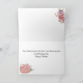 Gelukkige Verjaardag Vrouwelijke Bloemenkaart Kaart (Binnen)