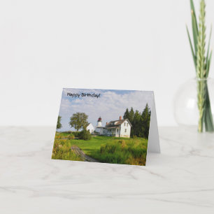 Gelukkige Verjaardag-Vuurtoren Kaart