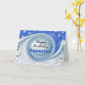 Gelukkige Verjaardag Waterman Kaart (Gele Bloem)