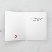 Gelukkige verjaardag - We gaan helemaal terug Bedankkaart (Binnen)