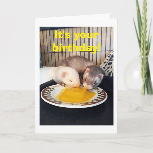 GELUKKIGE VERJAARDAG - WE HEBBEN HET AAN ONS EINDE KAART (Voorkant)