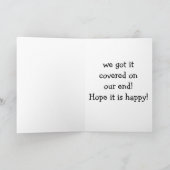 GELUKKIGE VERJAARDAG - WE HEBBEN HET AAN ONS EINDE KAART (Binnen)