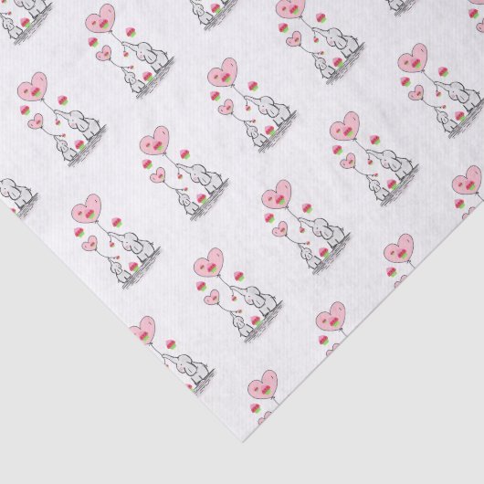 Gelukkige Verjaardag Weefsel Papier Olifant (Detail)