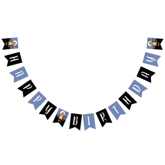 Gelukkige Verjaardag Weerwolf Volle Maan en Vleerm Vlaggetjes (Alle)