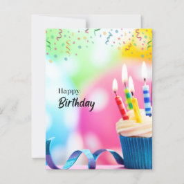 Gelukkige verjaardag wens briefkaart