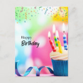 Gelukkige verjaardag wens briefkaart (Voorkant)