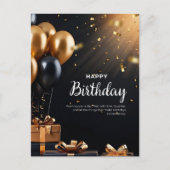 Gelukkige verjaardag wens briefkaart (Voorkant)