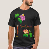 Gelukkige verjaardag wens je een gelukkig leven t-shirt (Voorkant)