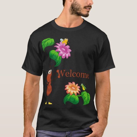 Gelukkige verjaardag wens je een gelukkig leven t-shirt (Voorkant)