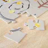 Gelukkige Verjaardag wens voor een hondCupcake Jig Legpuzzel (Zijkant)