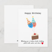 Gelukkige Verjaardag Wensen u ballon-tastic verjaa Feestdagenkaart (Voorkant / Achterkant)