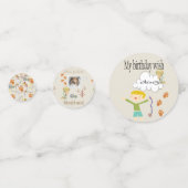 Gelukkige Verjaardag Wensen voor een Hond Confetti (Achterkanten)