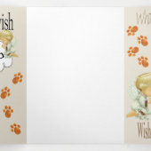 Gelukkige Verjaardag Wensen voor een hond Drieluik Kaart (Binnenkant midden)