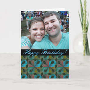 Gelukkige verjaardag! - Wenskaart foto's pauw Kaart