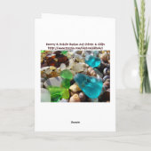 Gelukkige verjaardag! Wenskaarten Beach Treasures Kaart (Achterkant)