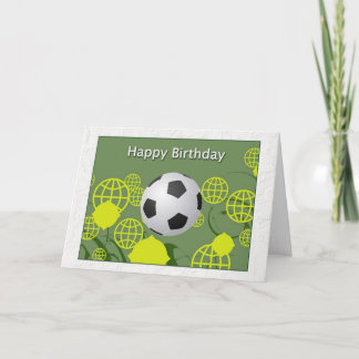 Gelukkige Verjaardag Wereldbeker Voetbal Kaart
