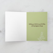 Gelukkige Verjaardag Werknemer Tree Green Kaart (Binnen)