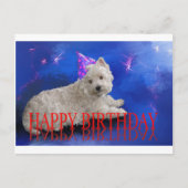 Gelukkige verjaardag Westie Briefkaart (Voorkant)